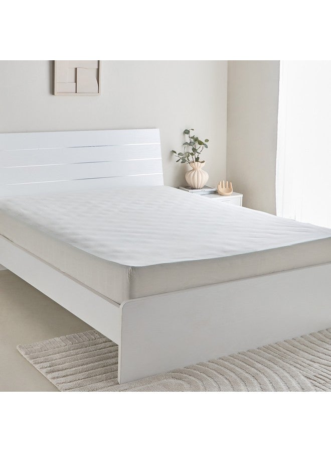 Home Box Bristol Polycotton Olympic Queen Fitted Sheet 200 x 25 x 160 cm - Image 2