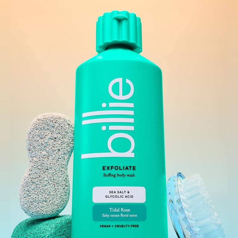 Billie Exfoliating Womens Body Wash 18 fl oz Sea Salt Floral Scent Vegan Cruelty Free - Image 3