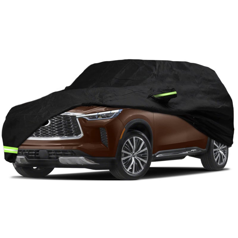 YIXIN Waterproof Car Cover for 20142022 Infiniti QX80 Car Cover Custom Fit 100 Waterproof Windproof Strap Single Door Zipper Bands for Snow Rain Dust Hail Protection