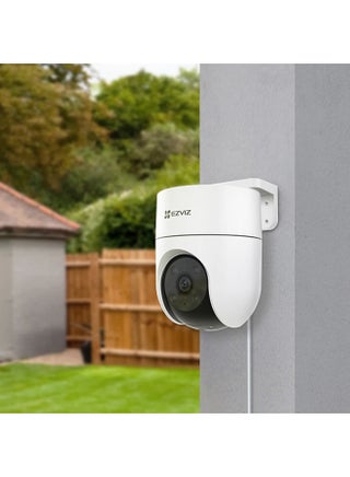 EZVIZ H8C 2MP Pan & Tilt Wi-Fi Camera|Color Night Vision|360° Coverage|Auto-Tracking|Two-Way Talk|Weatherproof Design|Supports MicroSD Card (Up to 512 GB)|White - view 4