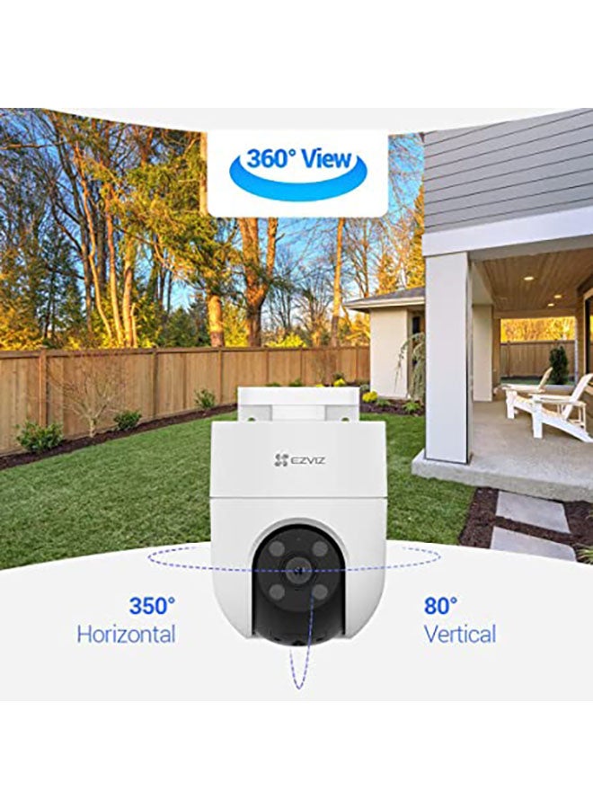 EZVIZ H8C 2MP Pan & Tilt Wi-Fi Camera|Color Night Vision|360° Coverage|Auto-Tracking|Two-Way Talk|Weatherproof Design|Supports MicroSD Card (Up to 512 GB)|White - Image 5
