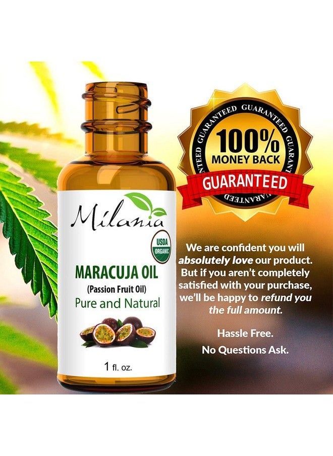 MILANIA Premium Organic Maracuja Oil 100% Pure Virgin Passion Fruit Oil 1 Fl. Oz Coldpressed Extracted Aceite De Marula Unrefined  - Image 3