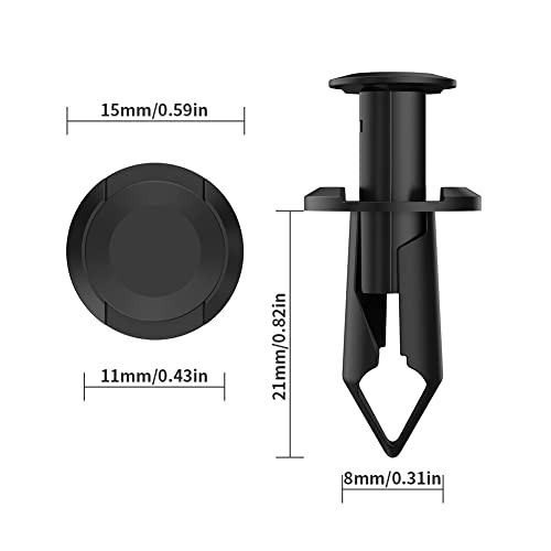 Alpha Rider 100pcs 8mm Fender ATV Push Retainer Clips Fastener for Honda Suzuki Kawasaki Polaris Sportsman Rangers RZR Replace 7661855 - Image 5