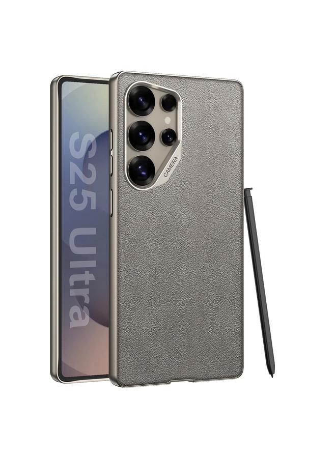 Case For Samsung Galaxy S25 Ultra 5G Metal Paint Skin Feel Suede Full Coverage Phone Case