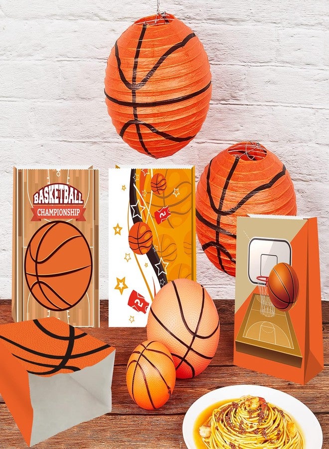 BQC 24 Pcs Basketball Gift Bags Basketball Snack Bags For Boys Girl Kids Basketball Party Bags Basketball Goodie Bags For Basketball Theme Birthday Party Supplies - Image 2