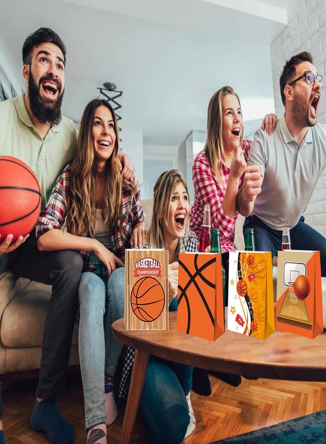BQC 24 Pcs Basketball Gift Bags Basketball Snack Bags For Boys Girl Kids Basketball Party Bags Basketball Goodie Bags For Basketball Theme Birthday Party Supplies - Image 4