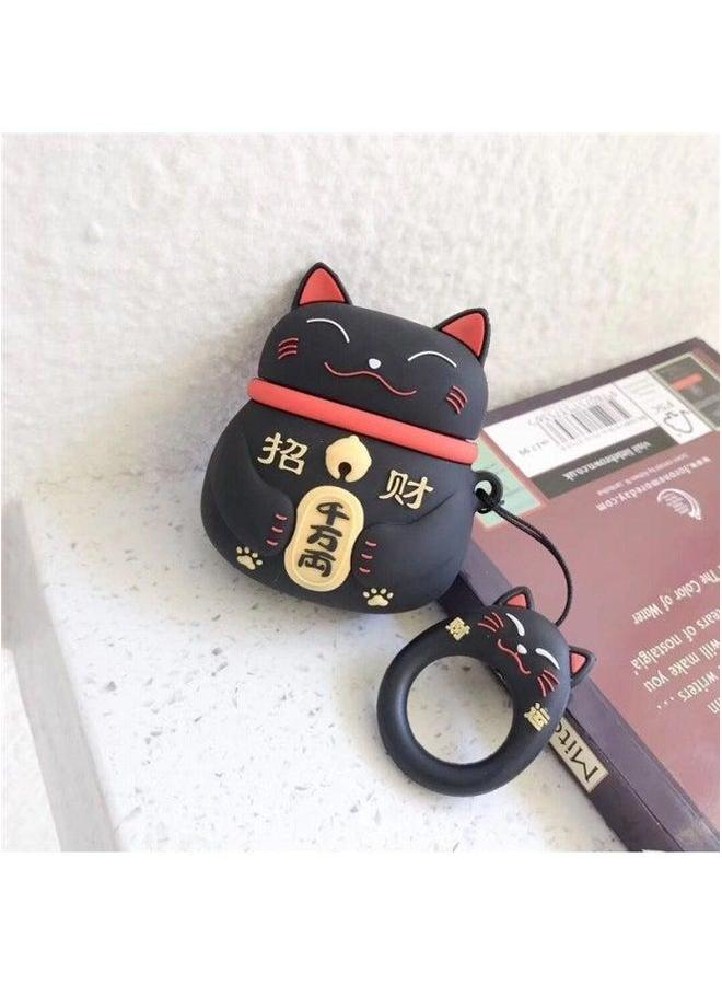 Creative Airpods Second Generation Silicone Protective Case For Apple Wireless Bluetooth Headset Cartoon Cute Soft Case-Color:Q31 (with Hook)-Applicable Model:airpods 1/2 - Image 5