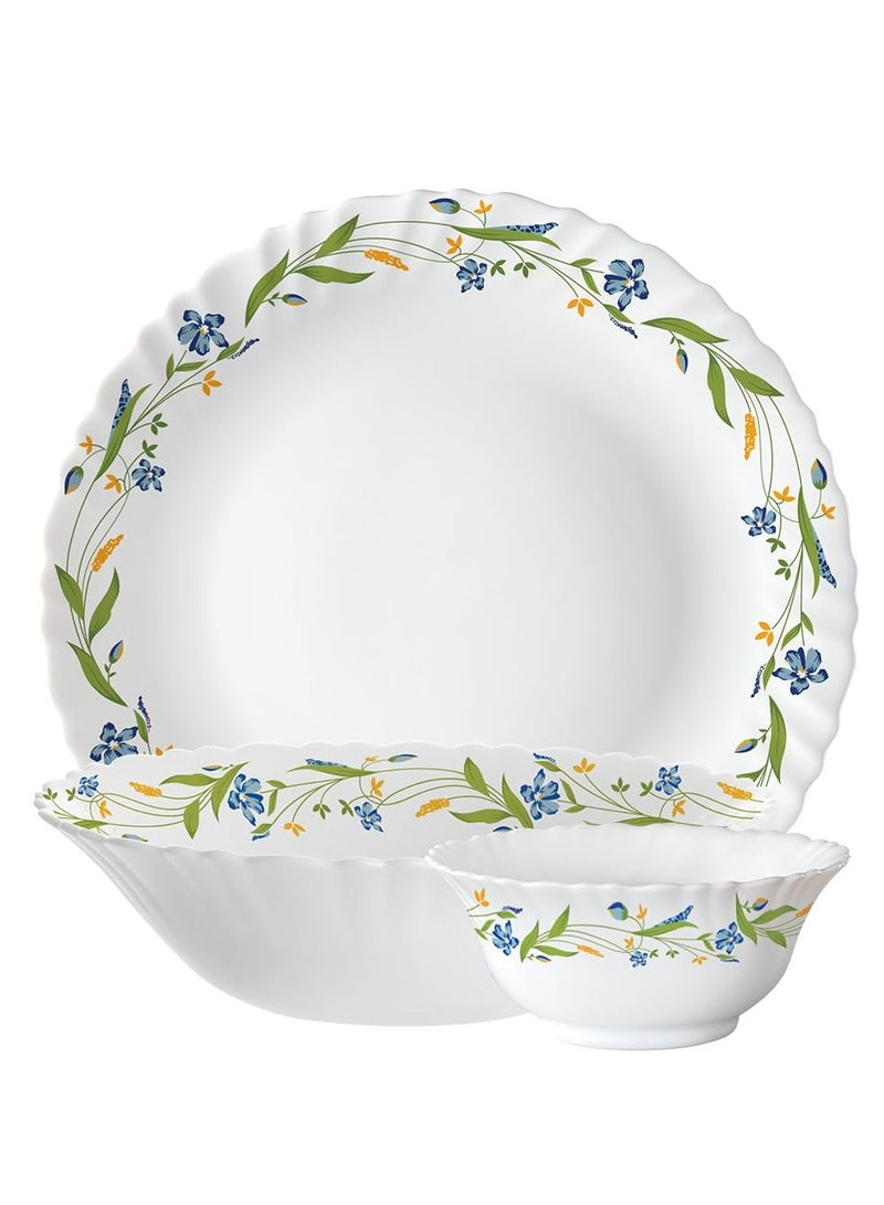 British Chef 10 Pieces Opalware Dinner Set | Microwave & Dishwasher Safe | Cripper Dinnerware set with 4-Piece Dinner Plate, 2-Piece Side Plate, 2-Piece Soup Bowl, 2-Piece Spoons-White - Image 4