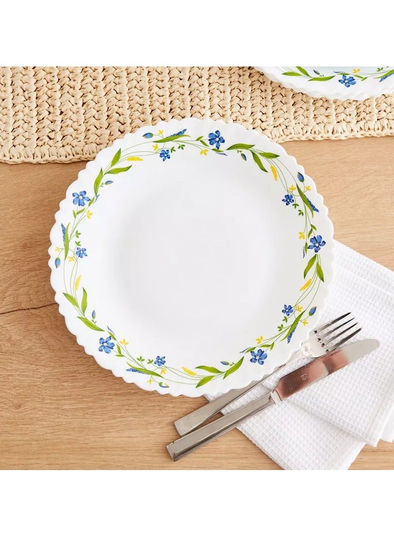 British Chef 10 Pieces Opalware Dinner Set | Microwave & Dishwasher Safe | Cripper Dinnerware set with 4-Piece Dinner Plate, 2-Piece Side Plate, 2-Piece Soup Bowl, 2-Piece Spoons-White - Image 5