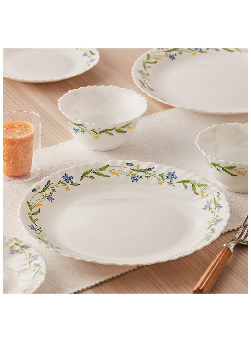British Chef 10 Pieces Opalware Dinner Set | Microwave & Dishwasher Safe | Cripper Dinnerware set with 4-Piece Dinner Plate, 2-Piece Side Plate, 2-Piece Soup Bowl, 2-Piece Spoons-White - Image 2
