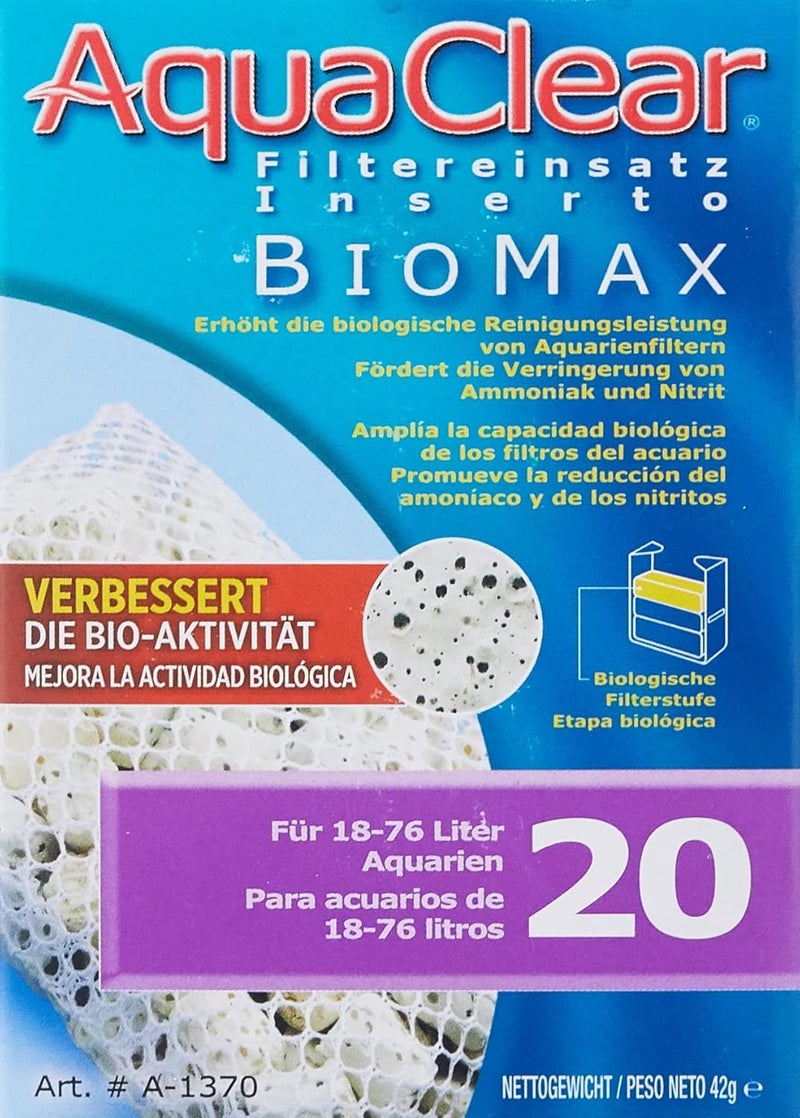 AquaClear 20 BioMax Aquarium Filter Replacement Media for Freshwater and Saltwater Aquariums - Image 1