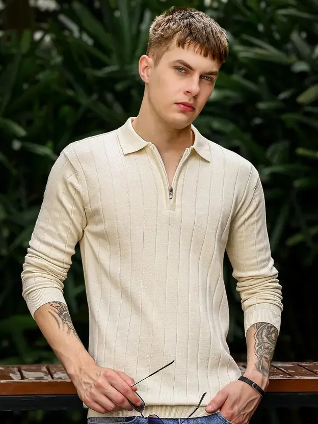 Maniac  Maniac Mens printed round neck half sleeve black and beige cotton tshirt for Men | Best Price UAE