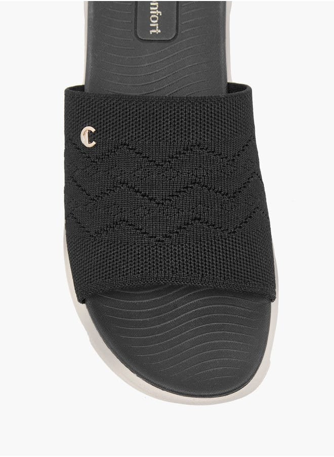 Le Confort Women Textured Slip-On Sandals  - Image 3