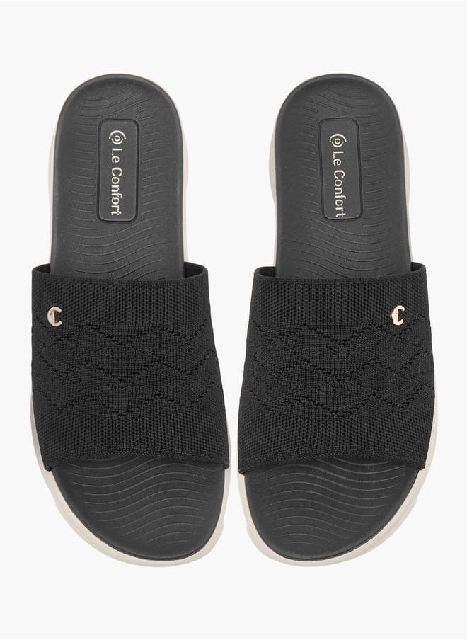 Le Confort Women Textured Slip-On Sandals  - Image 1