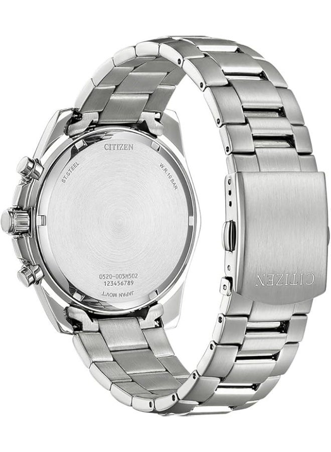 Citizen AN8200-50A Chronograph Men’s Watch – Stainless Steel, White Dial - Image 2