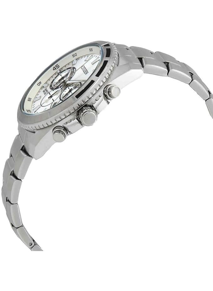 Citizen AN8200-50A Chronograph Men’s Watch – Stainless Steel, White Dial - Image 3