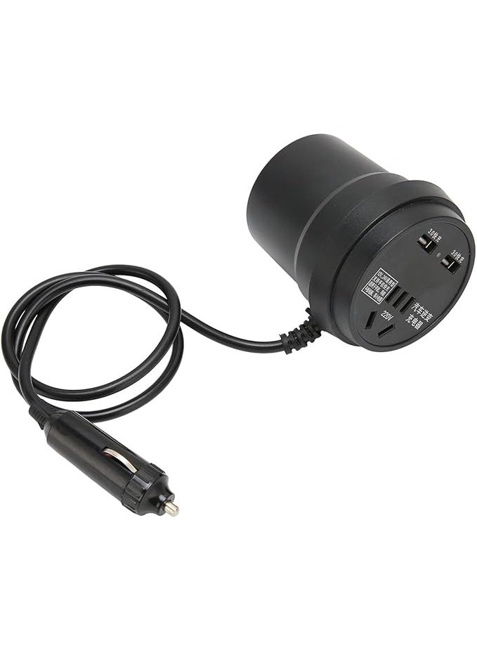 محول كهرباء السيارة 12V إلى 220V – حل عملي لتشغيل أجهزتك أثناء السفر والرحلات a - Image 1