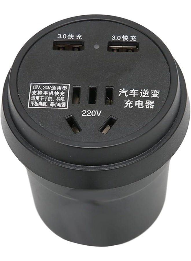 محول كهرباء السيارة 12V إلى 220V – حل عملي لتشغيل أجهزتك أثناء السفر والرحلات a - Image 5