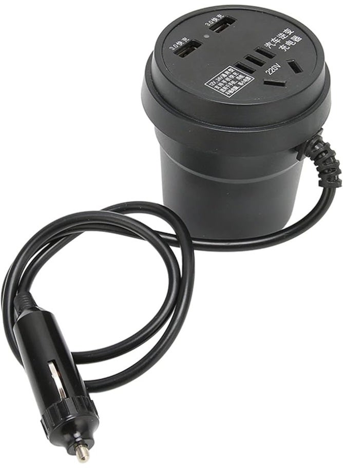 محول كهرباء السيارة 12V إلى 220V – حل عملي لتشغيل أجهزتك أثناء السفر والرحلات a - Image 3