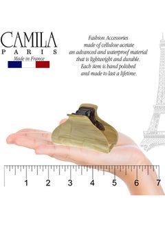 CAMILA Paris Cp2125 French Hair Clip For Women For Thick Volume Hair Handmade Beige Girls Hair Claw Clips Jaw Fashion Styling Hair Accessories For Women Strong Hold No Slip Grip Made In France  - Image 4
