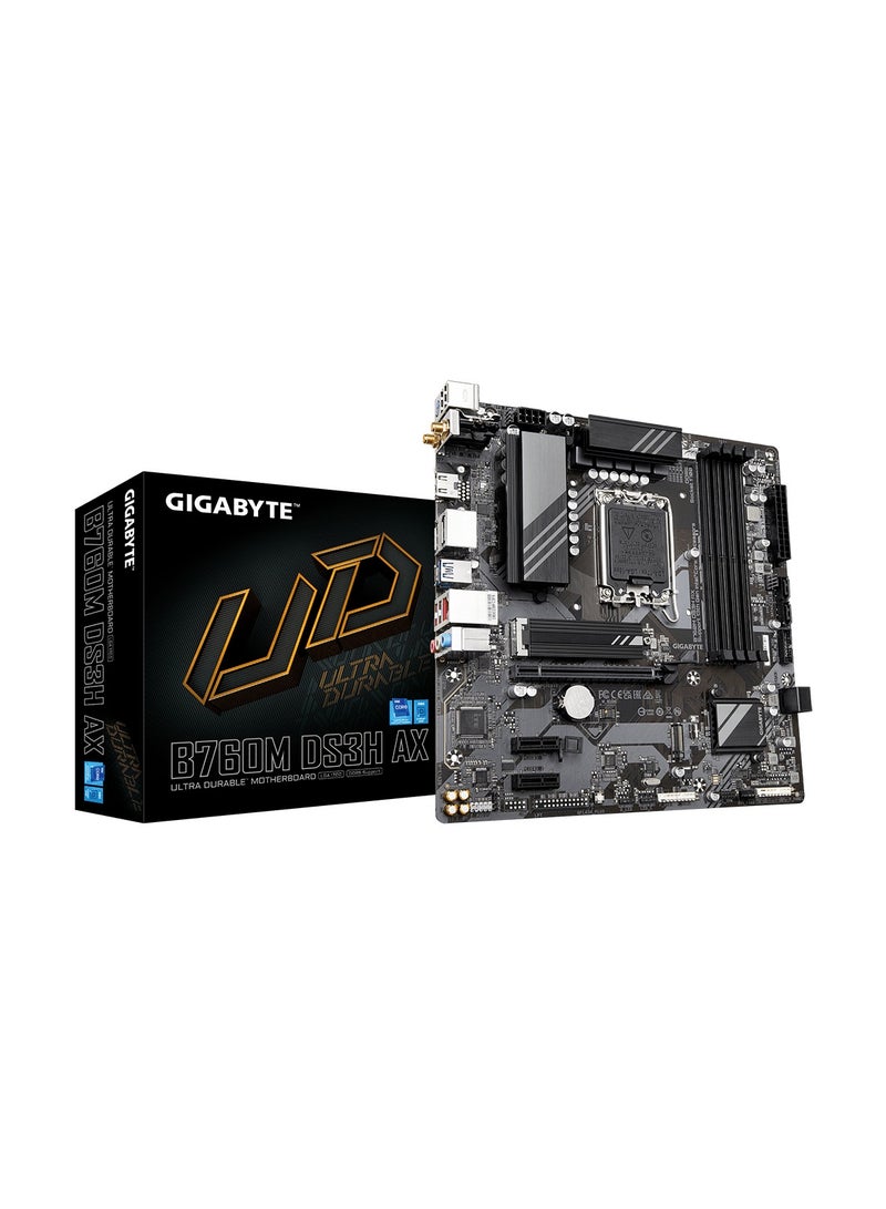 جيجابايت GIGABYTE Motherboard B760M DS3H AX BLACK - Image 4