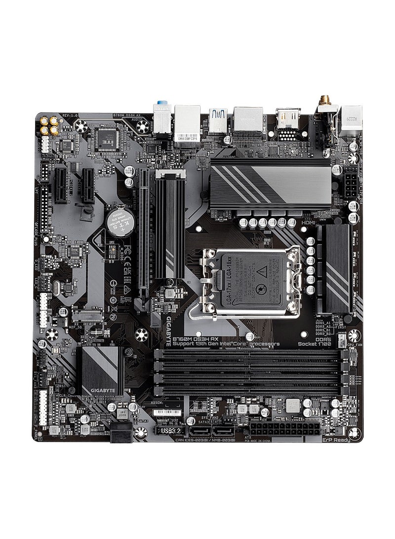 جيجابايت GIGABYTE Motherboard B760M DS3H AX BLACK - Image 3