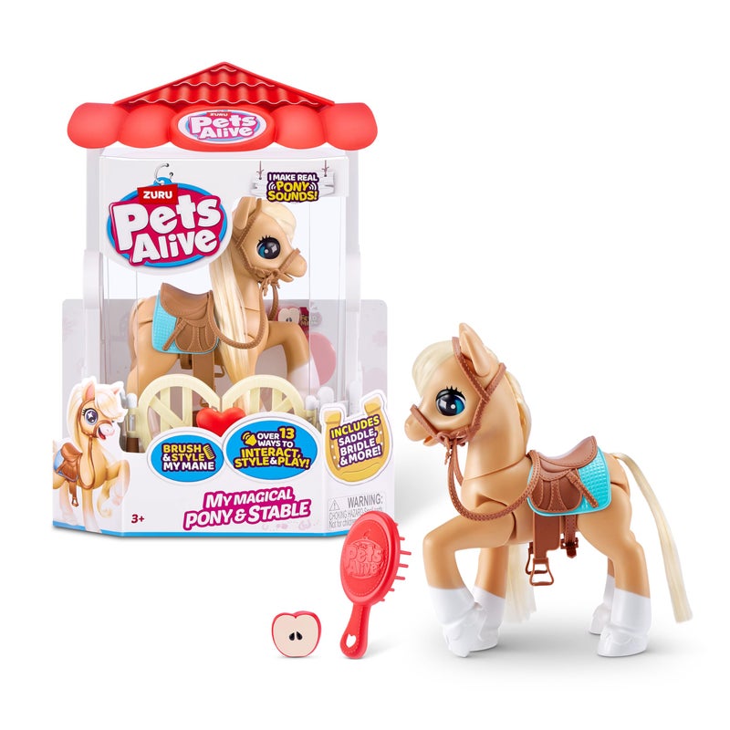 Pets Alive My Magical Pony and Stable Battery Powered Interactive Robotic Toy Playset by ZURU - Image 3