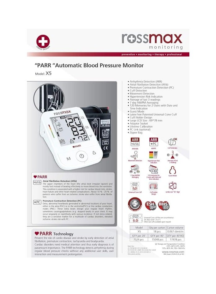 Rossmax Professional Blood Pressure Monitor (White) - Image 2