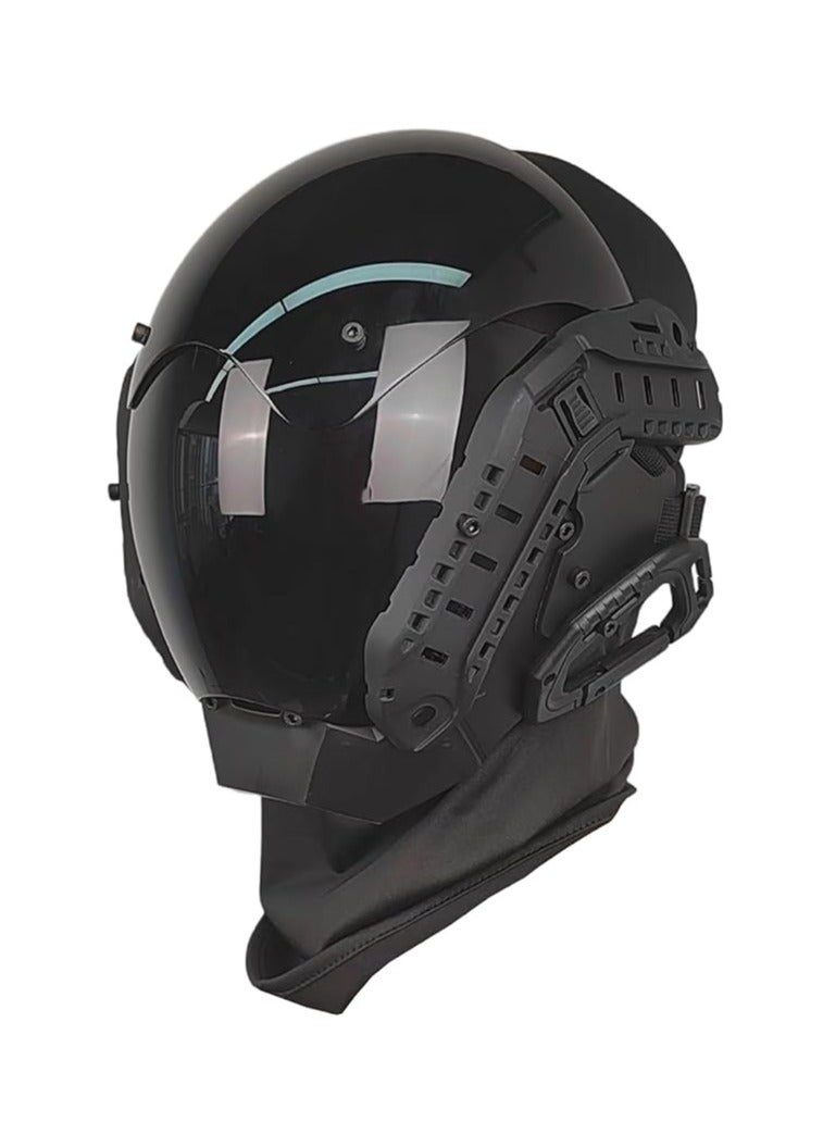 general Cyberpunk - Futuristic mask with rails, PC decorative punk mask with cyber mask for cosplay parties, music festivals, adult masks - Image 1