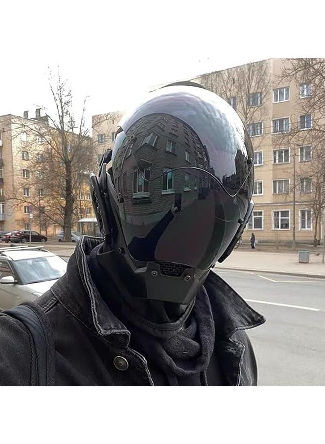 general Cyberpunk - Futuristic mask with rails, PC decorative punk mask with cyber mask for cosplay parties, music festivals, adult masks - Image 5