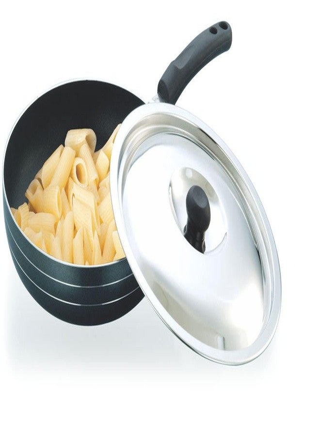 KCL Coconut Fry Pan (Aluminium, Non-Stick - 24CM) with SS Lid - Image 2