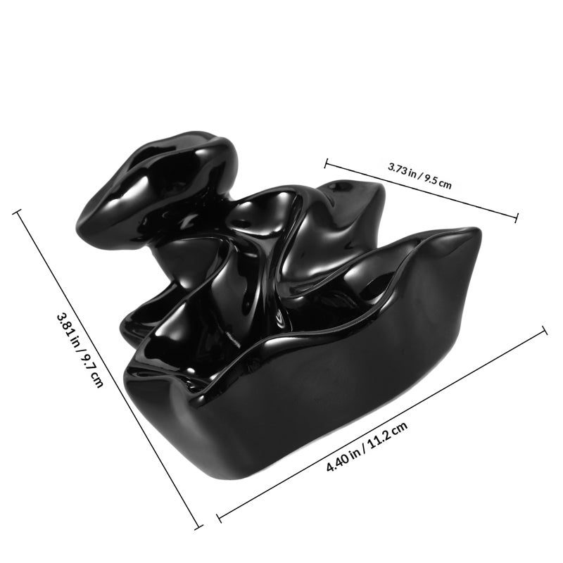 Incense Cone Burner Stylish Cloud Designed Censer Vintage Ceramic Backflow Censer - Image 2