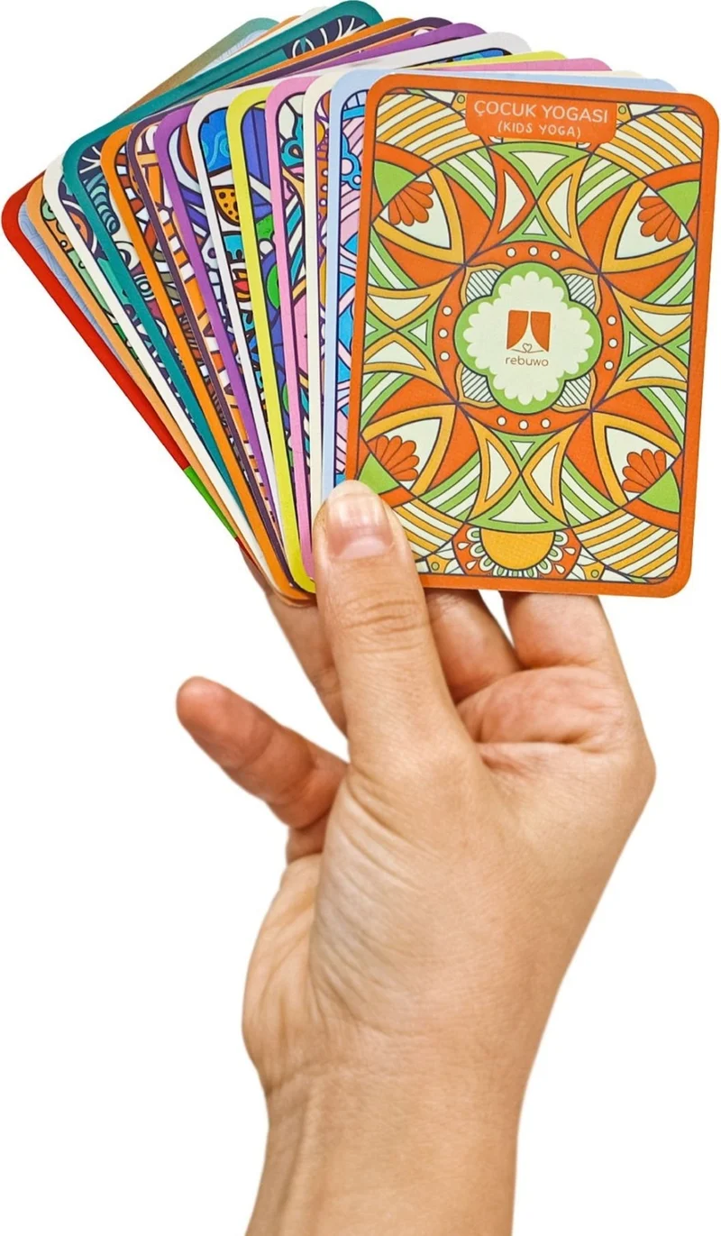 Rebuwo Yoga Poses Card Set for Kids
