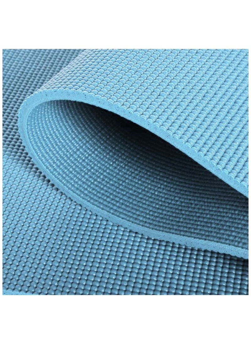 ماركة غير محددة PVC مرتبة تمارين اليوجا مع حقيبة حمل بسمك 6 مم/8 مم×طول 173سم×عرض 61سم، لبني  - Image 2