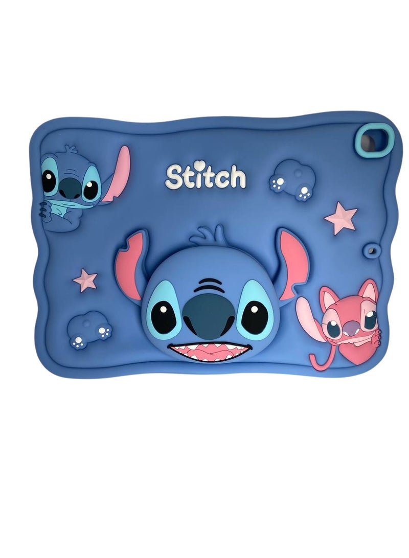 Cartoon 3D Silicon Handle Stand Cover For iPad 9th/8th/7th Generation (2022/2021/2020/2019 Model, 10.2 inch) - Image 1