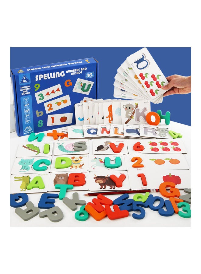 EHOME Numbers And Words Spelling Cognitive Toy 28x22x4.3cm - Image 2