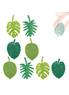 CMGTYYD 8PCS Plant Fridge Magnets, Tropical Leaf Fridge Magnets, 3D Plant Whiteboard Magnets, Cute Self-Adhesive Magnets for Fridge, Whiteboard, Notice Board, Kitchen, Office Decoration  - Image 1