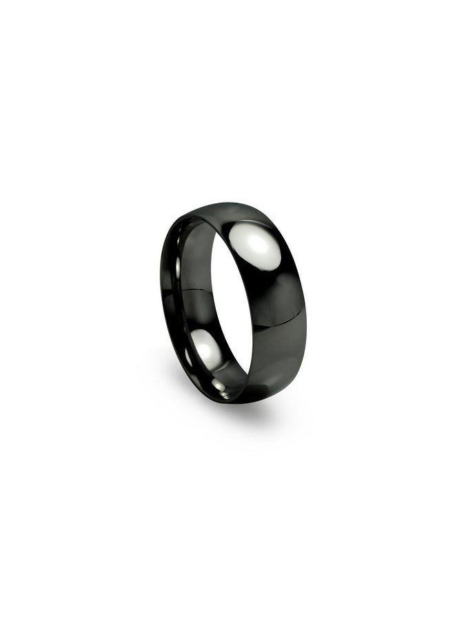 Silverline Jewelry - SILVERLINE JEWELRY Stainless Steel Black IP 6mm Comfort Fit Wedding Band Ring Men Women Size 12 - Image 1