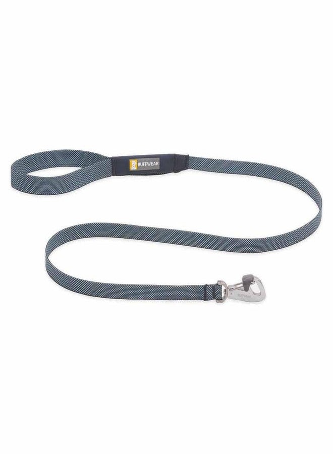 Ruffwear, Hi & Light Dog Leash, Ultralight 4.5 ft Lead with Lockable Swivel Crux Clip and Pick‑Up Bag Pocket, Minimalist Packable Webbing for Everyday Walks, Basalt Gray - Image 1