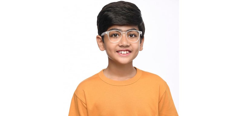 Hooper Memphis Collection | For Kids Age 8-12 yrs| Zero Power Bluecut & Antiglare Computer Eyeglasses For Eye Protection And Strain | Full Rim Square | HP E16082 - Image 3