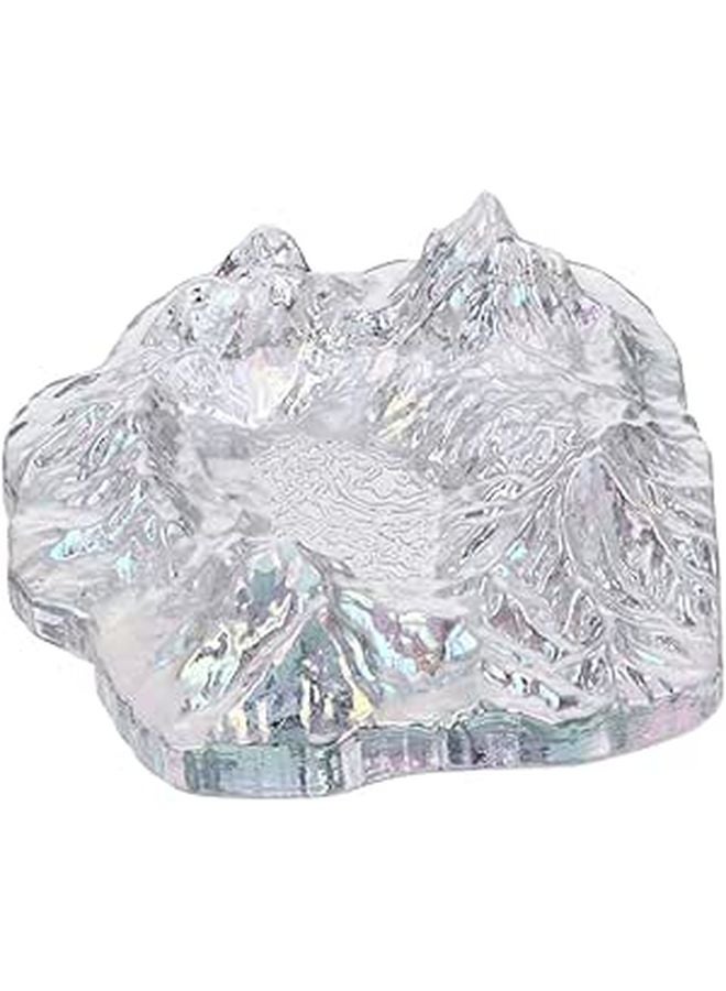 Mountain Shaped Glass Ashtray Unique Home Office Patio Decoration Easy Clean Gift For Smokers - Image 1