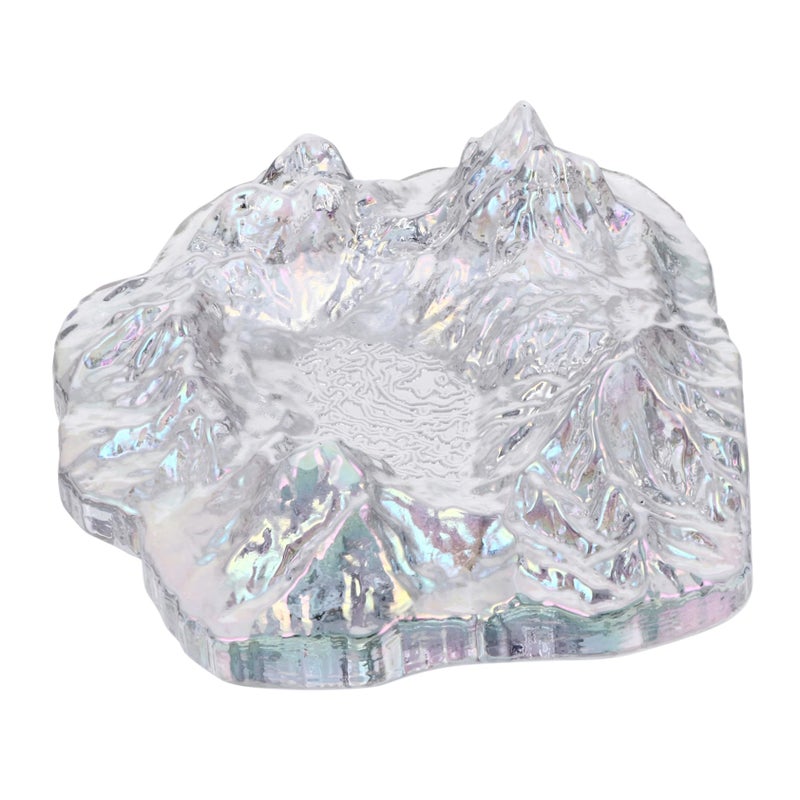 Mountain Shaped Glass Ashtray Unique Home Office Patio Decoration Easy Clean Gift For Smokers - Image 2