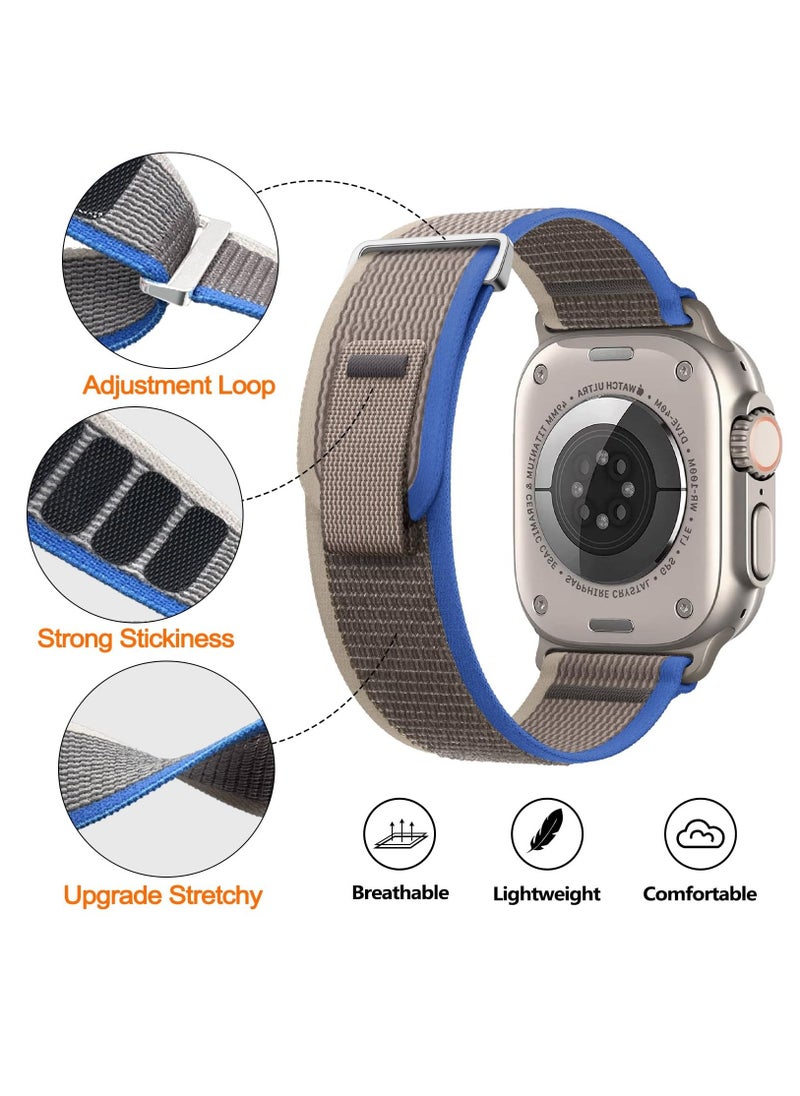 BORTONY - Apple Watch Band Alpine Loop Band 38mm 40mm 41mm Pack of 2 for Men Women Nylon Woven Sport Strap Compatible with iWatch Series 8 Ultra 7 SE 6 5 4 3 2 1 - Image 1