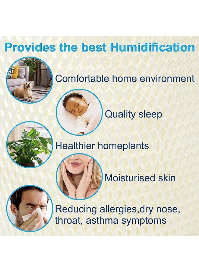 بكومور فلتر مرطب هواء بديل FY2401/30 مكون من قطعتين - متوافق مع أجهزة Philips HU4801 وHU4802 وHU4803 وHU4811 وHU4813 - فلتر فتيل بتقنية NanoCloud، عمر افتراضي يصل إلى 6 أشهر، قطع غيار مرطب هواء، فلاتر رمادية داكنة - Image 5