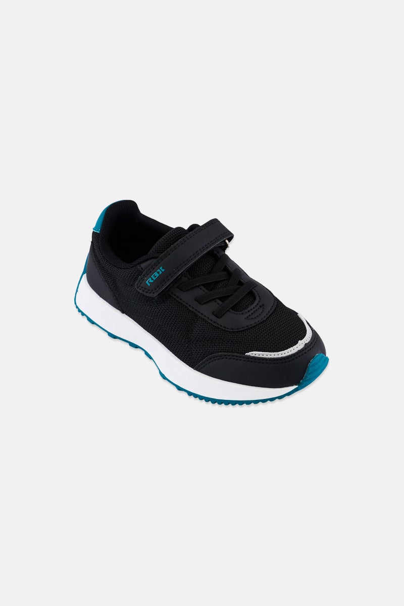 RBX Kids Boy Velcro Closure Running Shoes, Black - Image 1