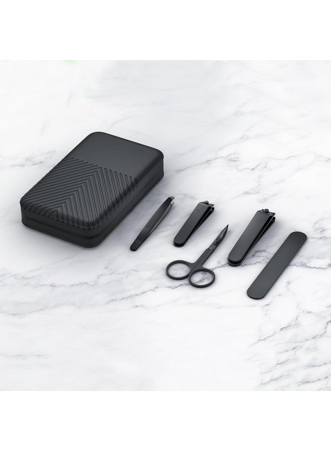 manscaped ® Shears 3.0 5Piece Precision Men’S Nail Grooming Travel Kit Stainless Steel Manicure Set With Fingernail & Toenail Clippers Nail File Slant Tip Tweezers Cuticle Scissors Travel Case - Image 2