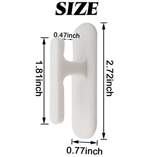 NSBELL 12PCS Blind Cord Twister Safety Blind Cord Hooks Adhesive Blind Cord Holder Window Blinds String Holder Child Proofing Blind Cord Wind Up Blind Cord Wrap Cleat for Home Office - Image 2