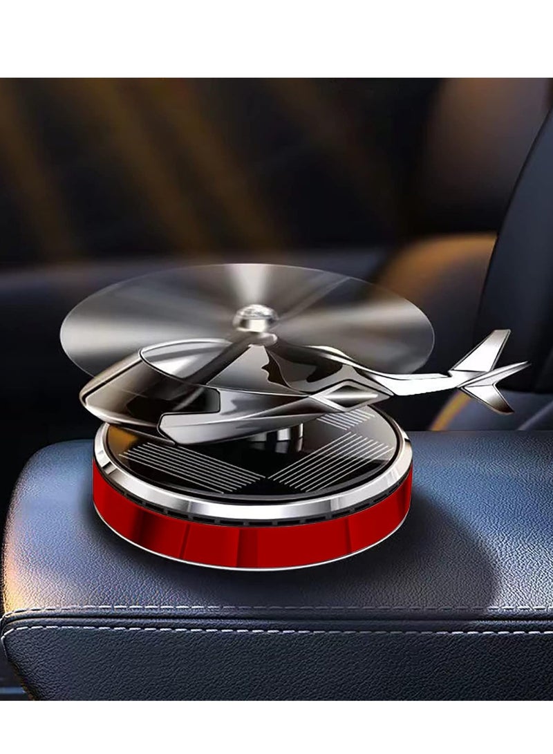ELTRAZONE Helicopter Car Air Freshener – Rotating Solar-Powered Airplane Perfume with Osmanthus & Vanilla Fragrance | Eco-Friendly, Stylish Interior Freshener for Cars, Home, and Office - Image 2