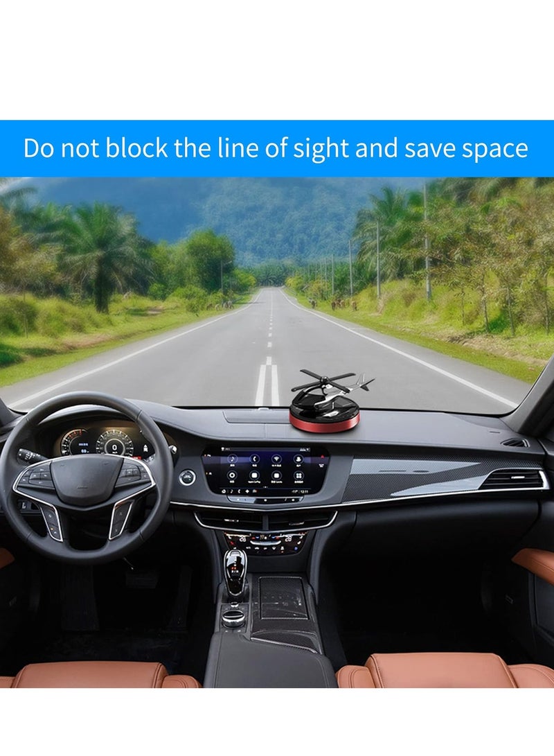 ELTRAZONE Helicopter Car Air Freshener – Rotating Solar-Powered Airplane Perfume with Osmanthus & Vanilla Fragrance | Eco-Friendly, Stylish Interior Freshener for Cars, Home, and Office - Image 5