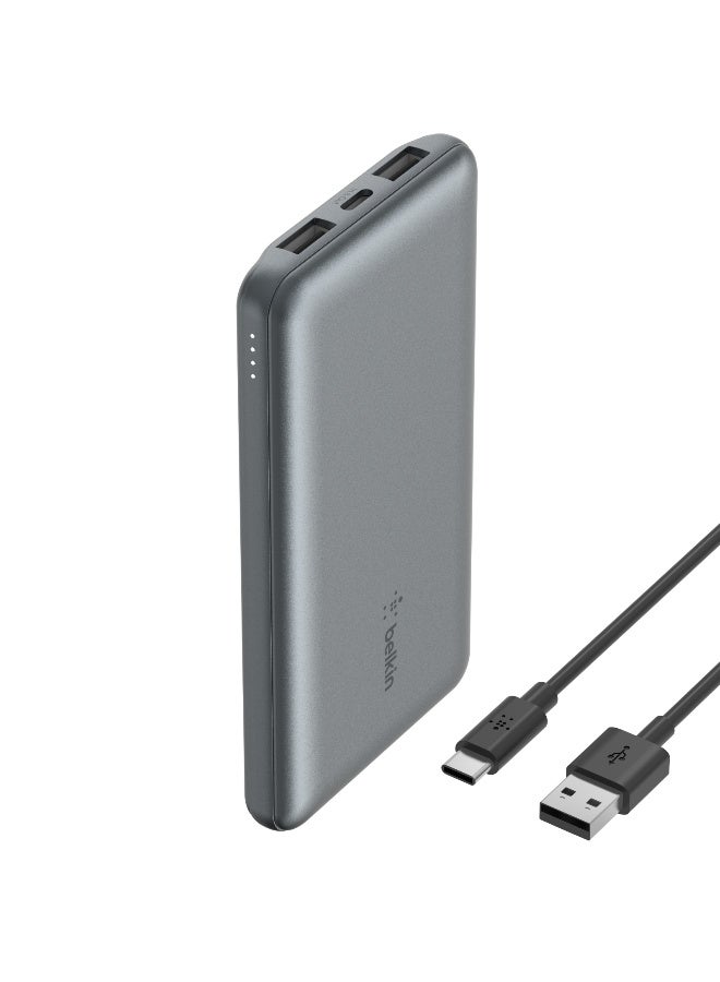 CALUS P107 MAX 10500mAh Portable Power Bank with 4 Built-in Fast Charging Cables (Lightning, Type-C, Micro-USB, USB) – 12W Ultra-Slim External Battery Pack for iPhone, Samsung, and Android - Image 2